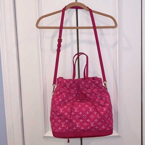 Louis Vuitton Bag Pink Denim Neverfull - Picture 3 of 14